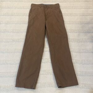 Cremieux Madison pants designer classic fit Chino brown khakis men’s size 28x30
